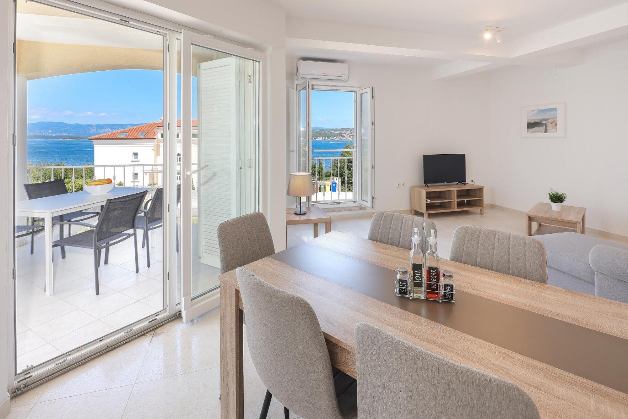 Sea View By Moro Apartment Malinska Bagian luar foto