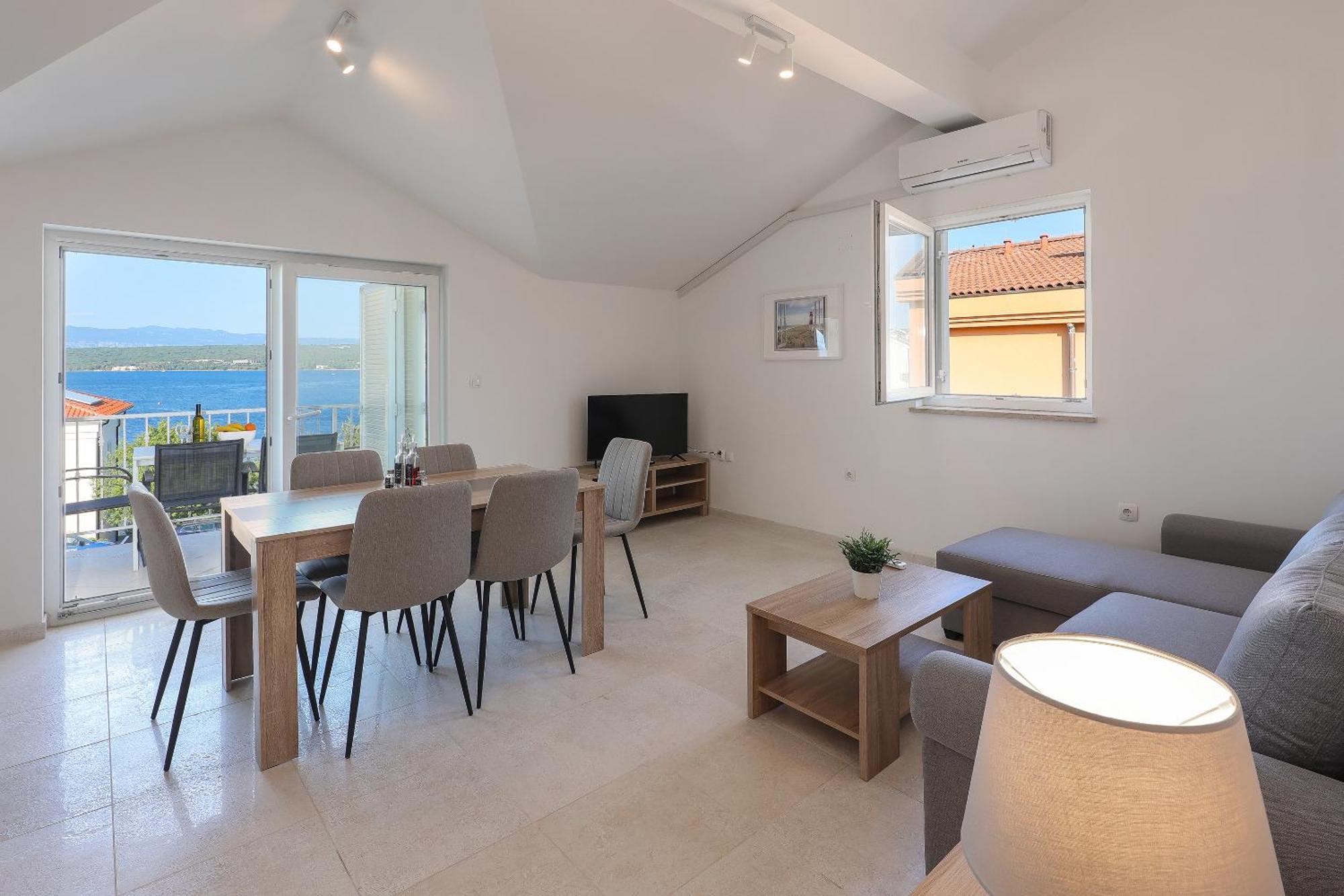 Sea View By Moro Apartment Malinska Bagian luar foto